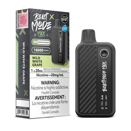 Flavour Beast Beast Mode Max 18K Wild White Grape Iced
