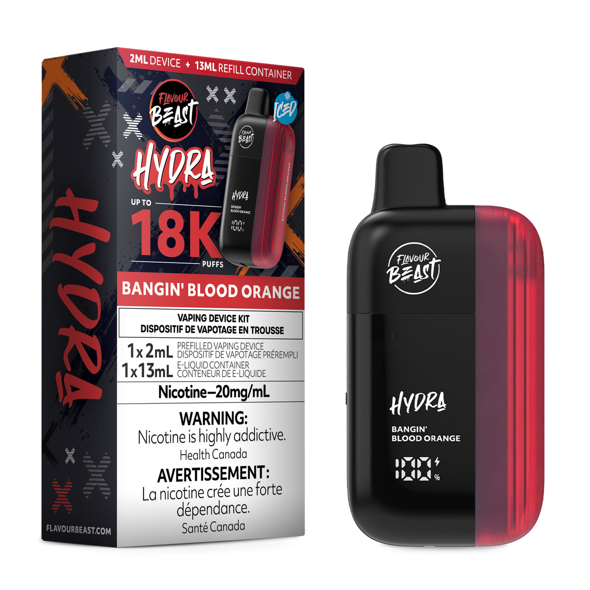 Flavour Beast Hydra Bangin Blood Orange