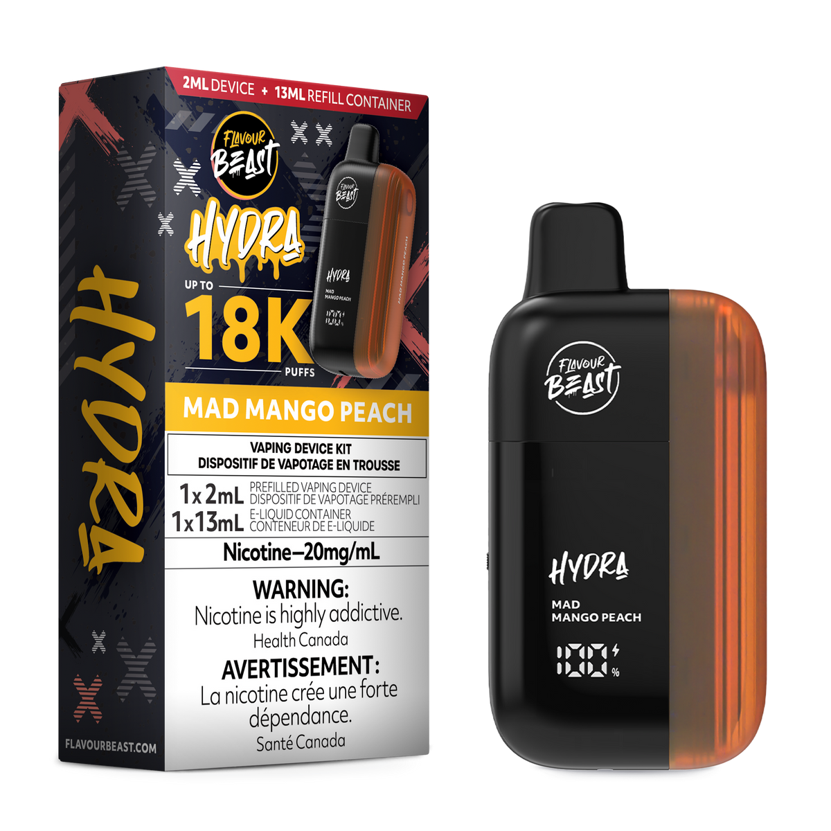 Flavour Beast Hydra Mad Mango Peach