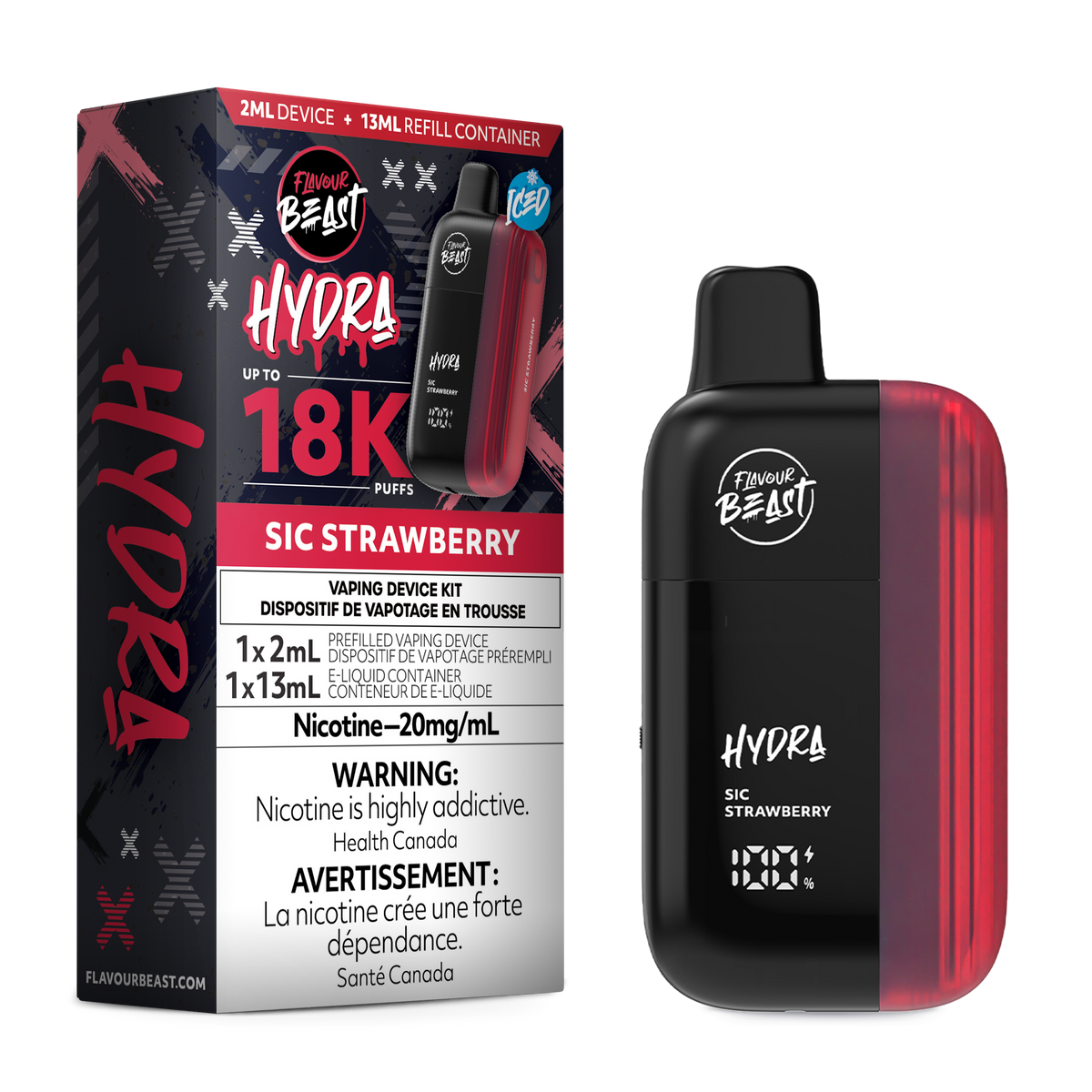 Flavour Beast Hydra Sic Strawberry
