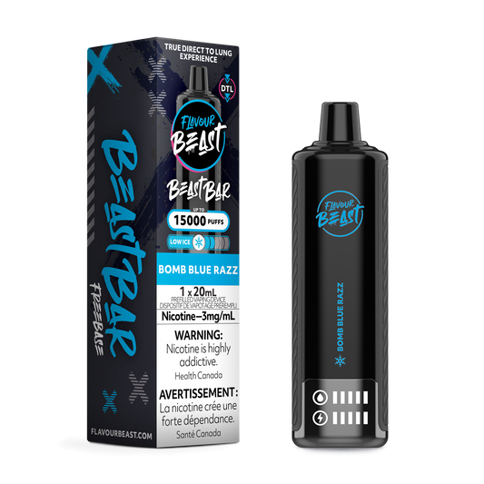 Flavour Beast Beast Bar Bomb Blue Razz Low Ice