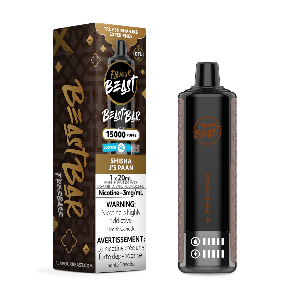 Flavour Beast Beast Bar Shisha Js Paan Low Ice