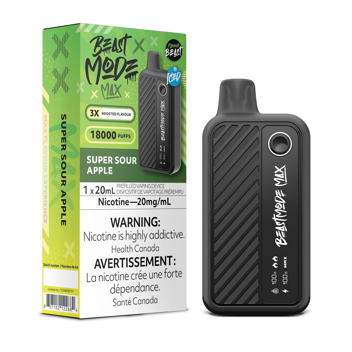 Flavour Beast Beast Mode Max 18K Super Sour Pineapple