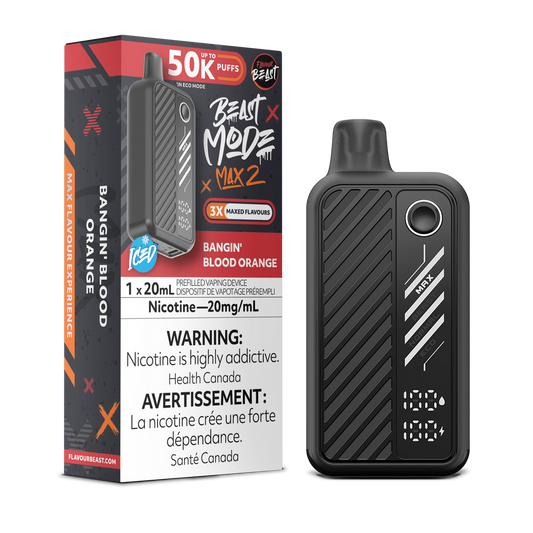 Flavour Beast Beast Mode Max 2 Bangin Blood Orange