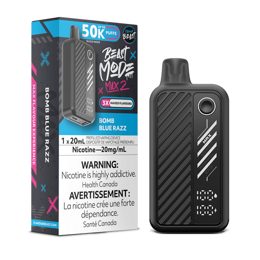 Flavour Beast Beast Mode Max 2 Bomb Blue Razz
