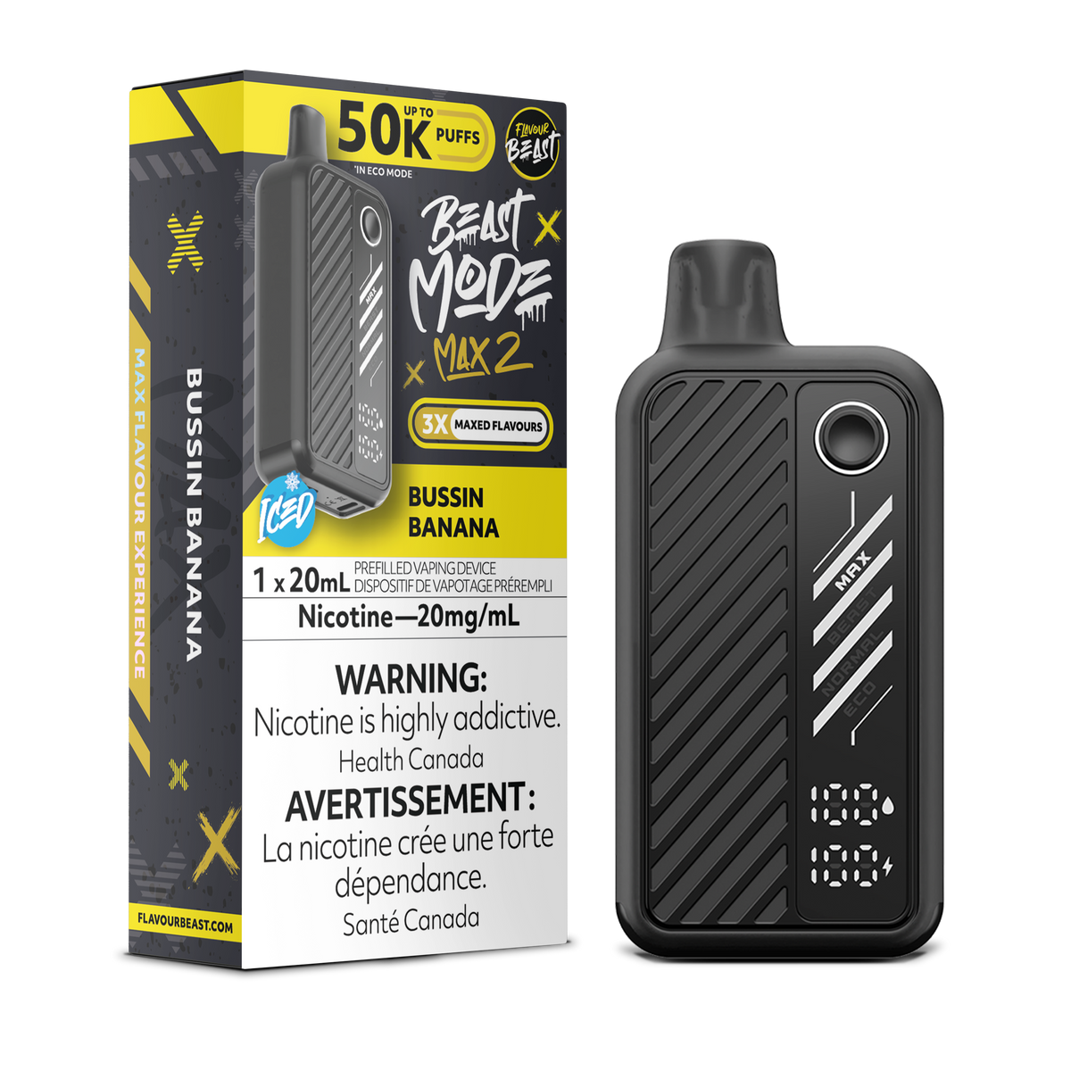 Flavour Beast Beast Mode Max 2 Bussin Banana