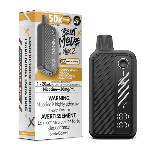 Flavour Beast Beast Mode Max 2 Good Ol Golden Tobacco