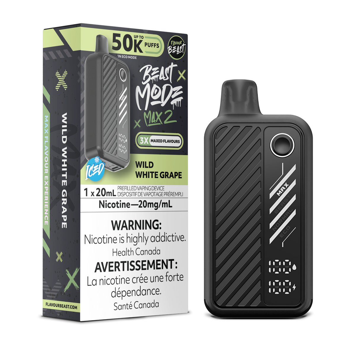 Flavour Beast Beast Mode Max 2 Wild White Grape