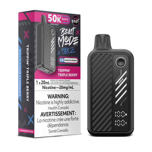 Flavour Beast Beast Mode Max 2 Trippin Triple Berry