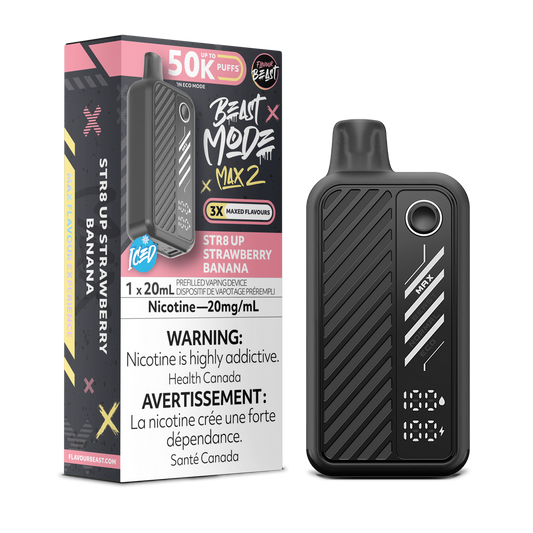 Flavour Beast Beast Mode Max 2 Str8 Up Strawberry Banana