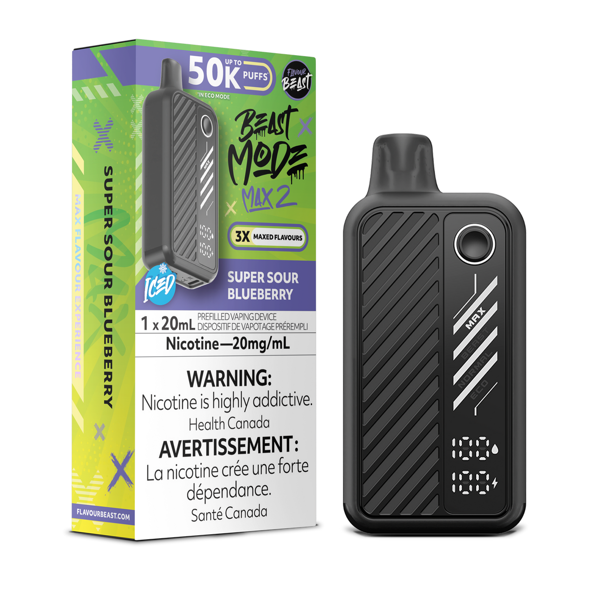 Flavour Beast Beast Mode Max 2 Super Sour Blueberry