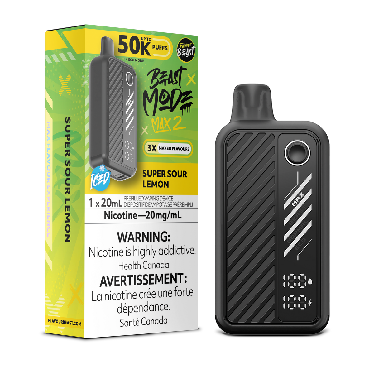 Flavour Beast Beast Mode Max 2 Super Sour Lemon