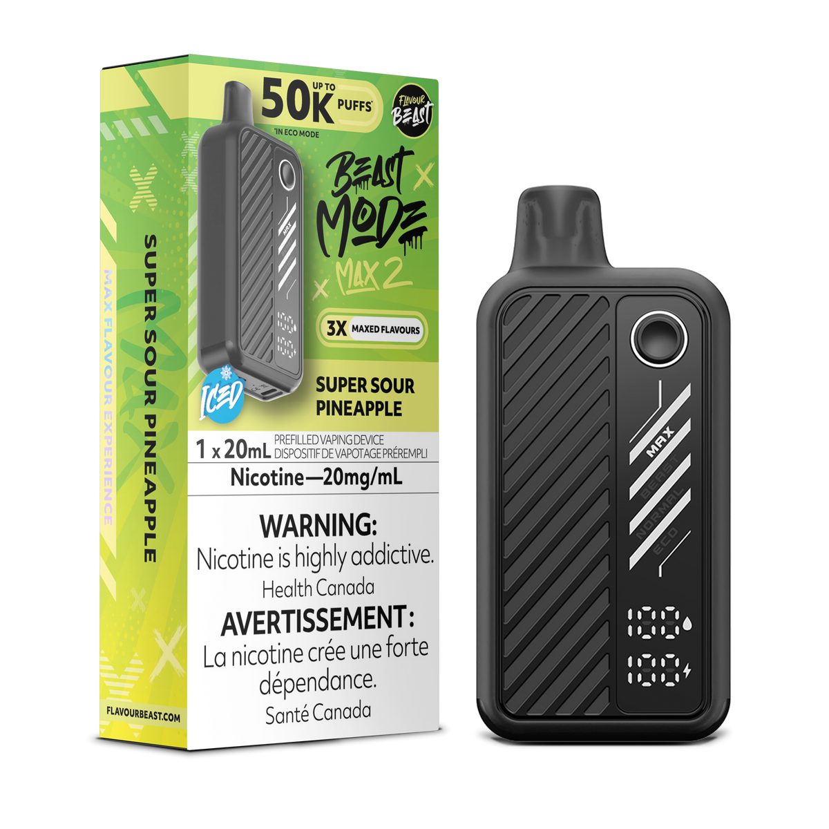 Flavour Beast Beast Mode Max 2 Super Sour Pineapple