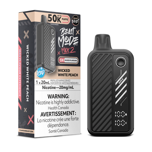 Flavour Beast Beast Mode Max 2 Wicked White Peach