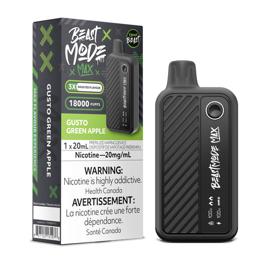 Flavour Beast Beast Mode Max 18K Gusto Green Apple