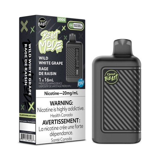 Flavour Beast Beast Mode Wild White Grape Iced