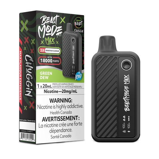 Flavour Beast Beast Mode Max 18K Chuggin Green Dew