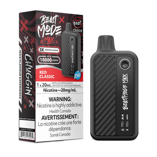 Flavour Beast Beast Mode Max 18K Chuggin Red Classic