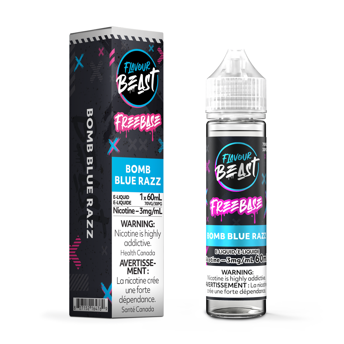 Flavour Beast E Liquid Freebase Bomb Blue Razz
