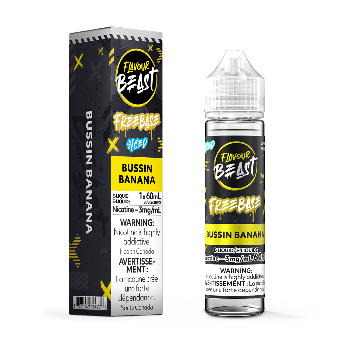 Flavour Beast E Liquid Freebase Bussin Banana Iced