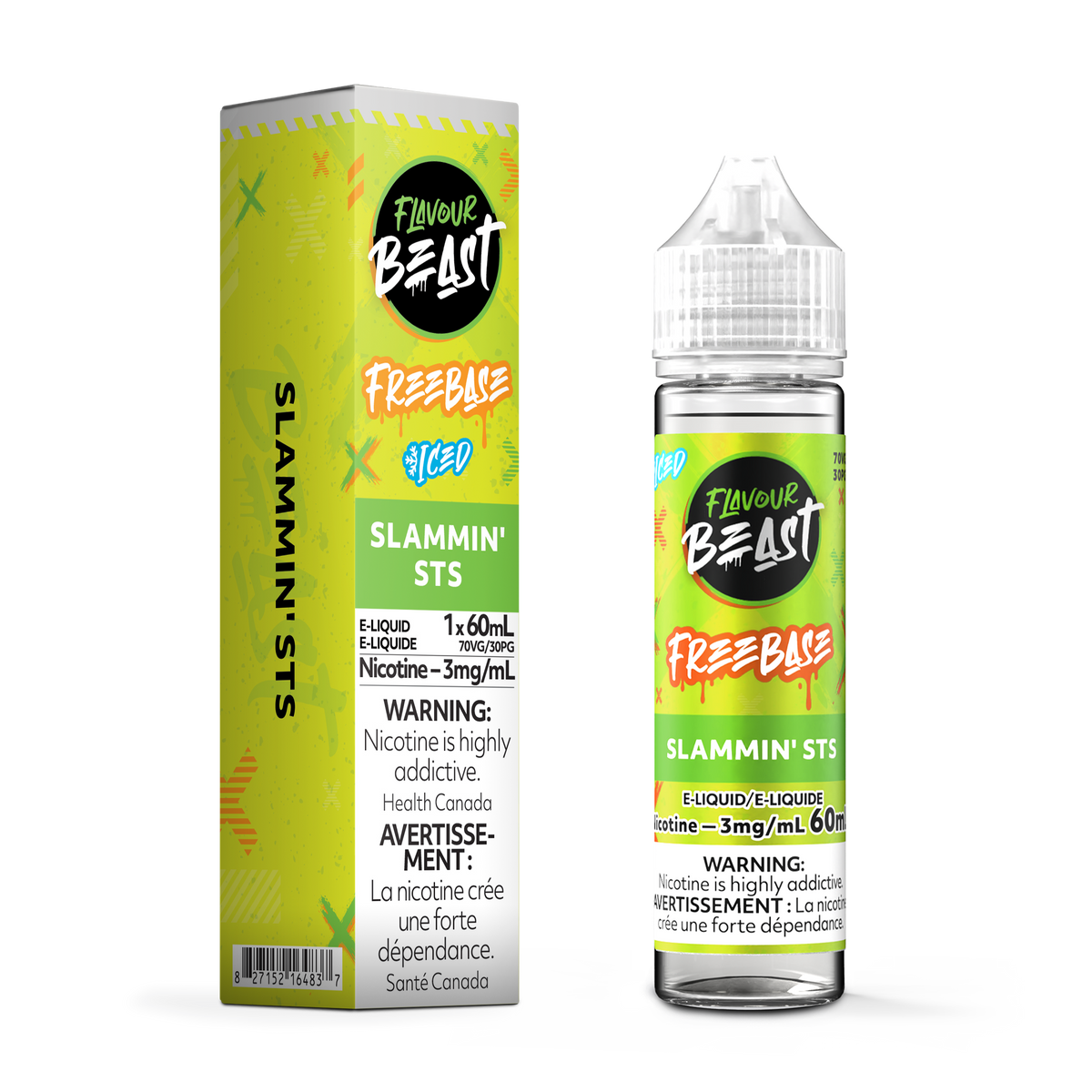 Flavour Beast E Liquid Freebase Slammin Sts Iced