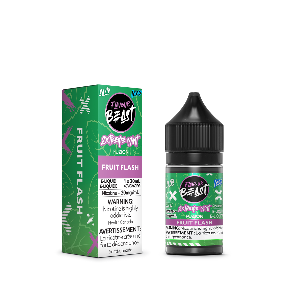 Flavour Beast E Liquid Extreme Mint Fuzion Fruit Flash Iced