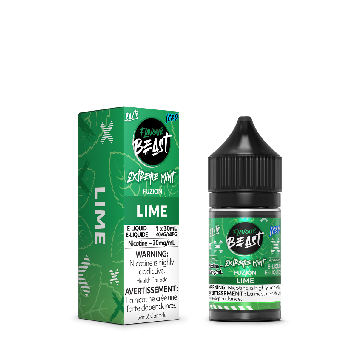 Flavour Beast E Liquid Extreme Mint Fuzion Lime Iced