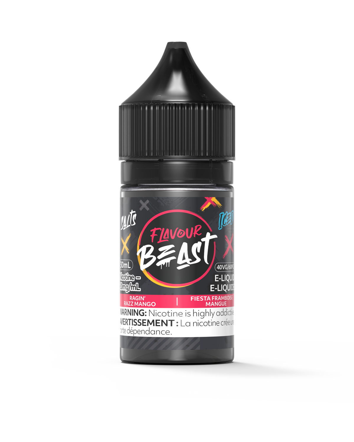 Flavour Beast E Liquid Ragin Razz Mango Iced