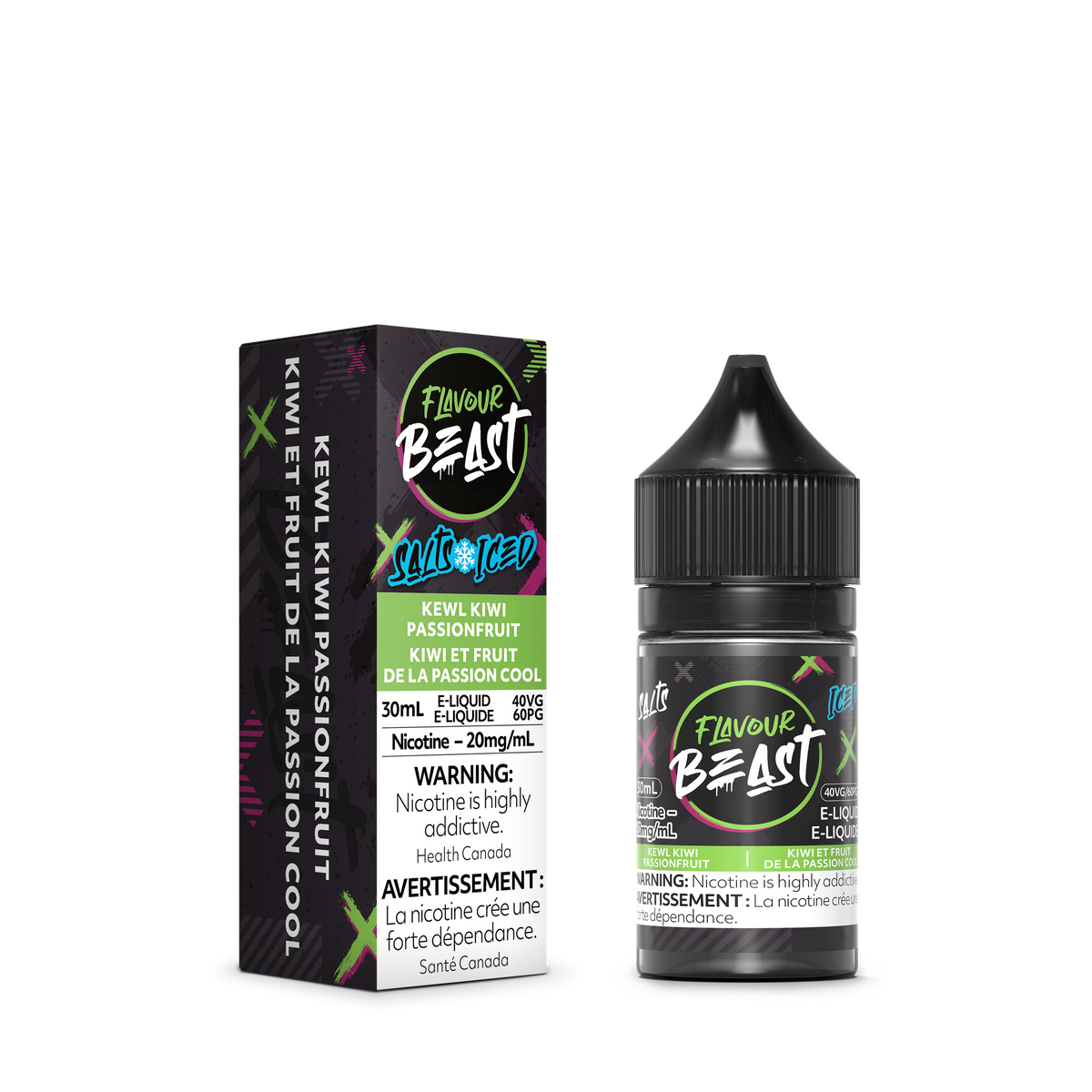 Flavour Beast E Liquid Kewl Kiwi Passionfruit Iced