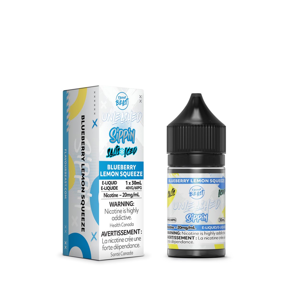 Flavour Beast E Liquid Unleashed Sippin Blueberry Lemon Squeeze