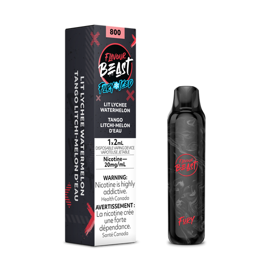 Flavour Beast Fury Lit Lychee Watermelon Iced