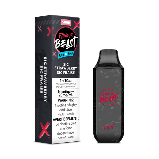 Flavour Beast Flow Sic Strawberry Iced