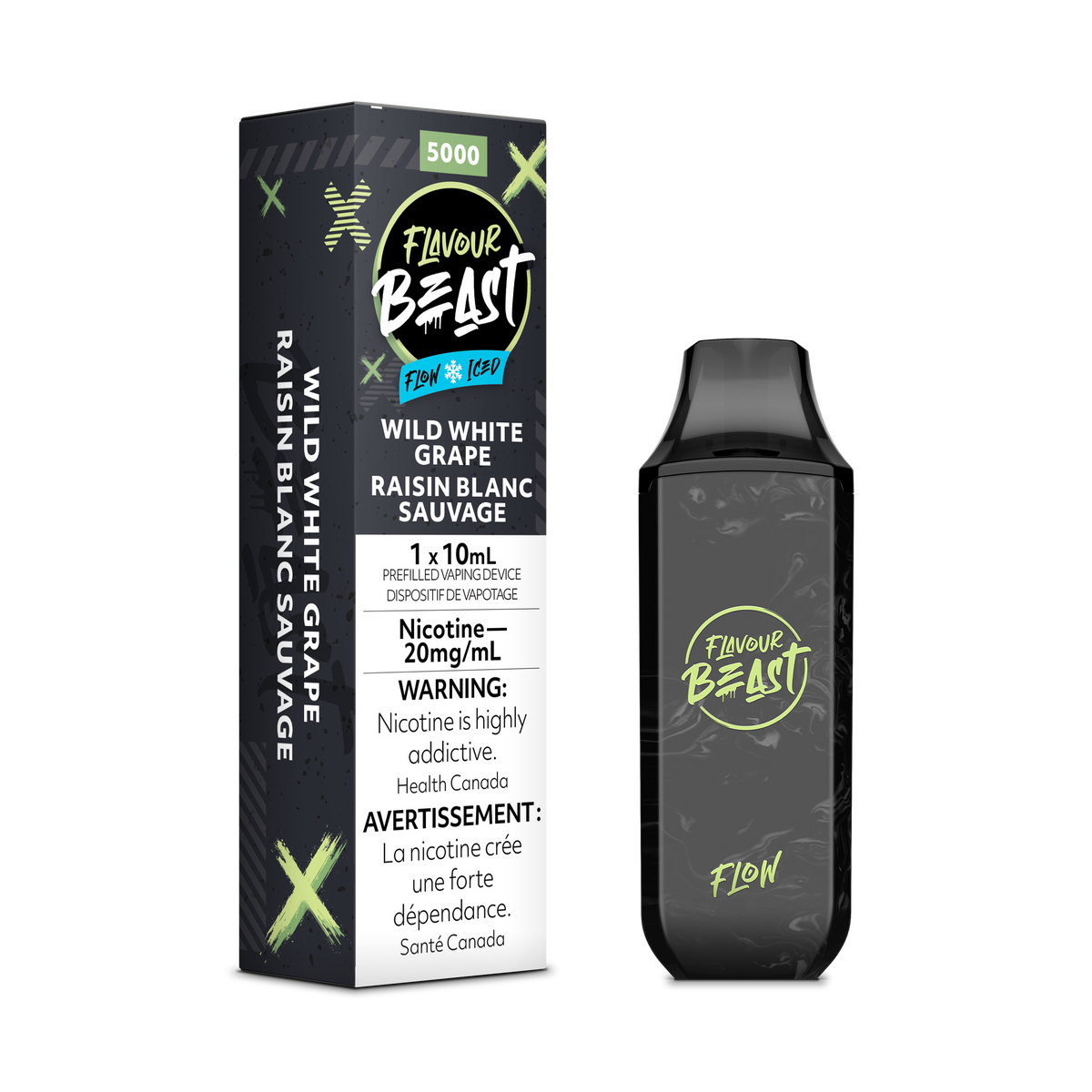 Flavour Beast Flow Wild White Grape Iced