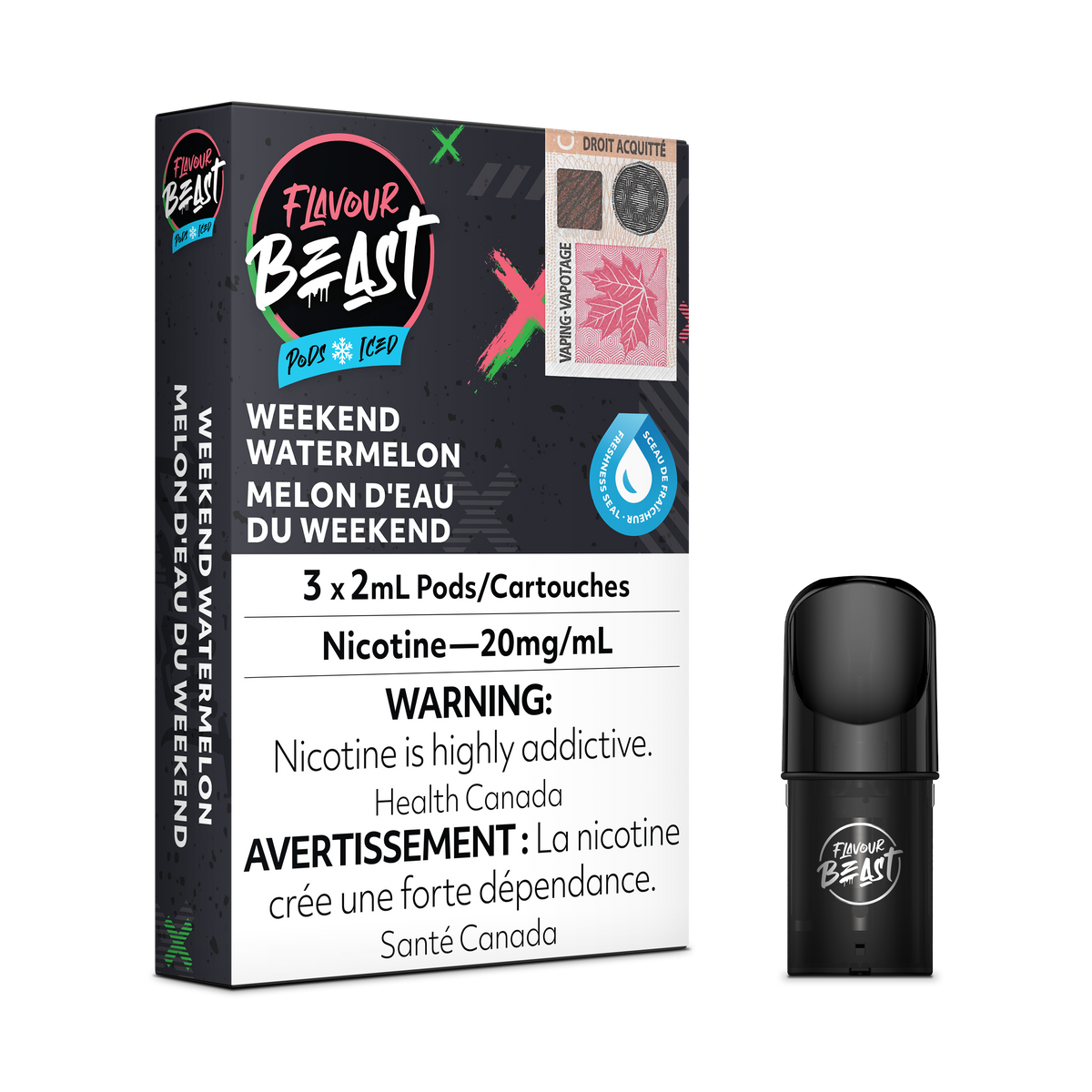 Flavour Beast Pods Weekend Watermelon Iced