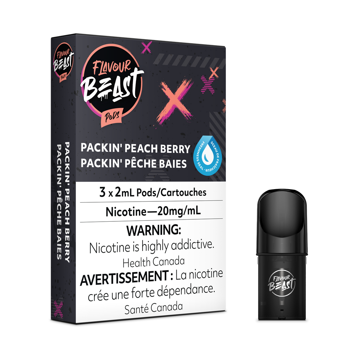Flavour Beast Pods Packin Peach Berry