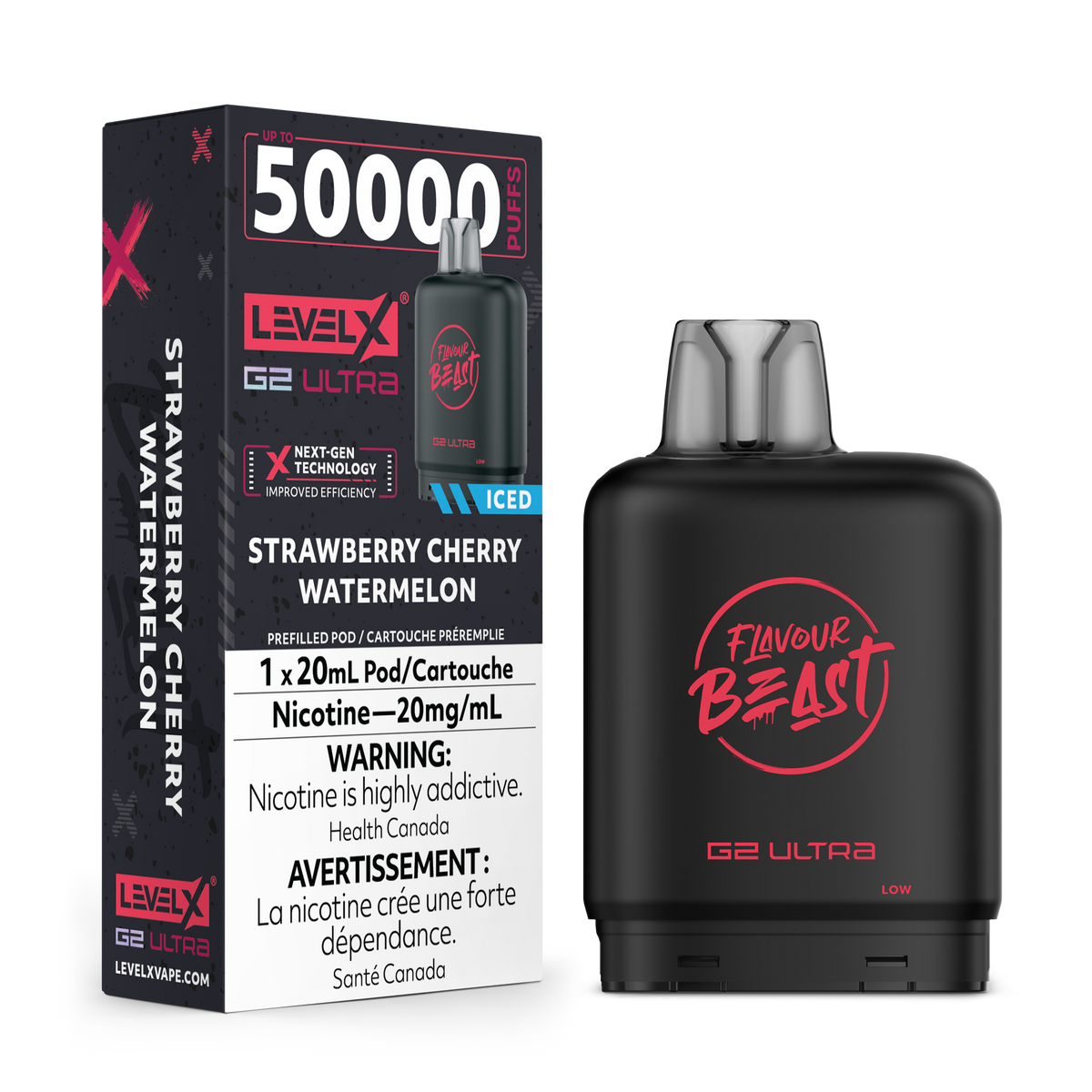 Level X G2 Ultra Pod Strawberry Cherry Watermelon Iced
