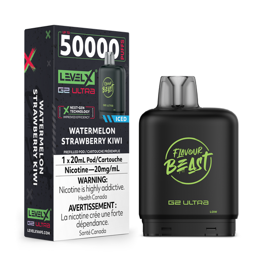 Level X G2 Ultra Pod Watermelon Strawberry Kiwi Iced