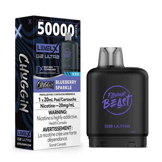 Level X G2 Ultra Pod Chuggin Blueberry Sparkle Iced