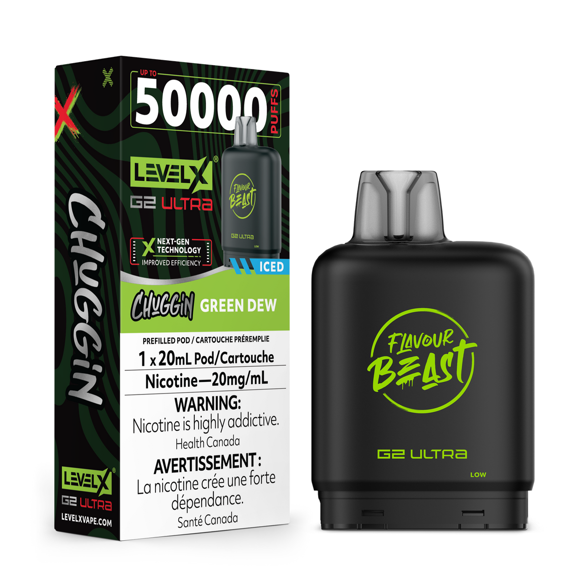 Level X G2 Ultra Pod Chuggin Green Dew Iced