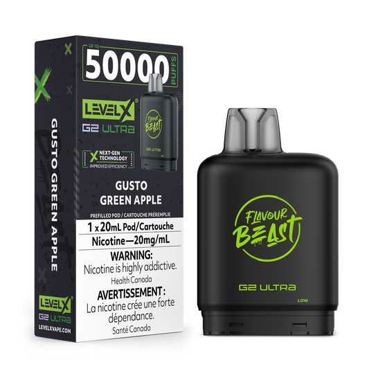 Level X G2 Ultra Pod Gusto Green Apple