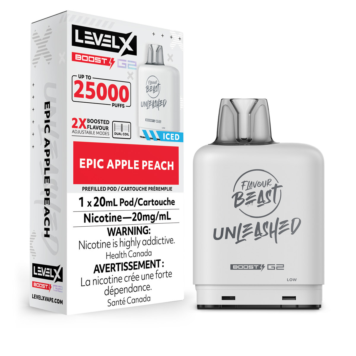 Level X Boost Pod Unleashed Epic Apple Peach
