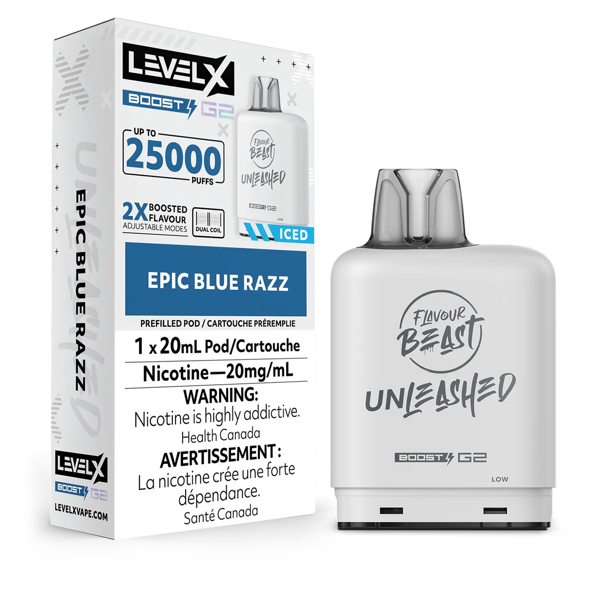Level X Boost Pod Unleashed Epic Blue Razz