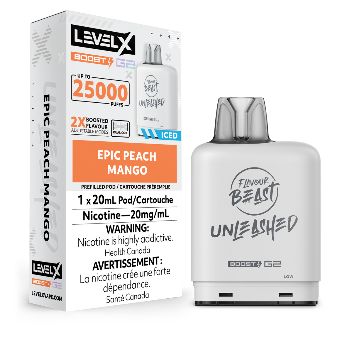 Level X Boost Pod Unleashed Epic Peach Mango