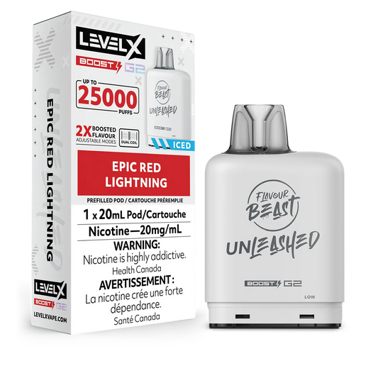 Level X Boost Pod Unleashed Epic Red Lightning