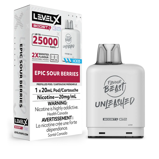 Level X Boost Pod Unleashed Epic Sour Berries