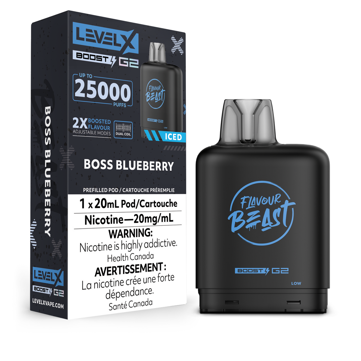 Level X Boost G2 Pod Flavour Beast Boss Blueberry