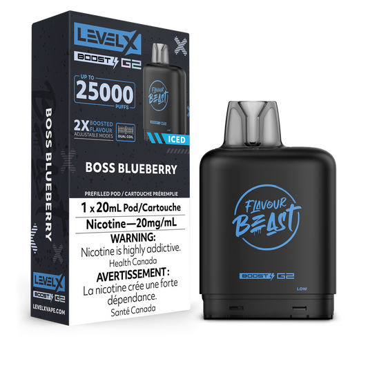 Level X Boost G2 Pod Flavour Beast Boss Blueberry