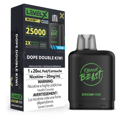 Level X Boost G2 Pod Flavour Beast Dope Double Kiwi
