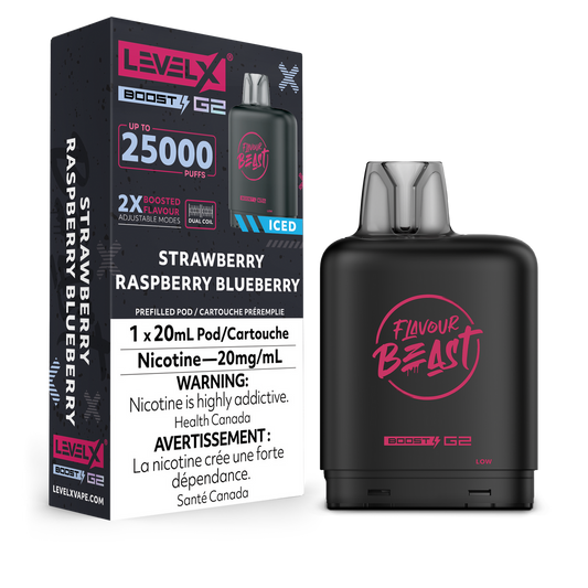 Level X Boost Pod Strawberry Raspberry Blueberry Iced