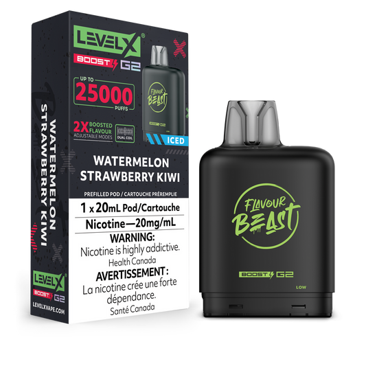 Level X Boost Pod Watermelon Strawberry Kiwi Iced